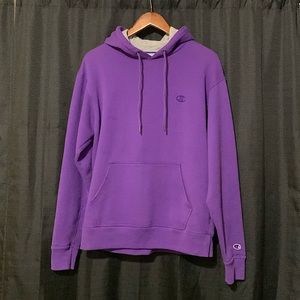 Men’s Purple Champion Powerblend Fleece Hoodie